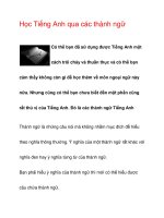 Học Tiếng Anh qua các thành ngữ pdf