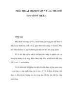 PHẪU THUẬT STEREOTAXY VÀ CÁC THƯƠNG TỔN NÃO Ở TRẺ EM ppt