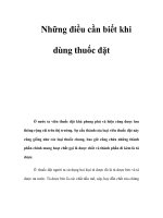 Những điều cần biết khi dùng thuốc đặt pot