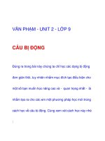 VĂN PHẠM - UNIT 2 - LỚP 9 docx