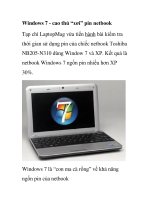 Windows 7 - cao thủ “xơi” pin netbook docx