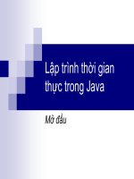 Lập trình thời gian thực trong Java Mở đầu .Mục đích về kỹ thuật Hiểu potx