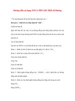 Hướng dẫn sử dụng NOVA-TDN 4.01 Thiết kế Đường docx