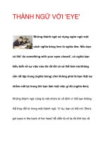 THÀNH NGỮ VỚI ''''EYE'''' doc