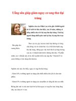 Uống sữa giúp giảm nguy cơ ung thư đại tràng pot