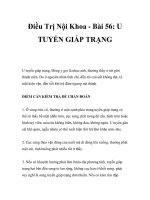 Điều Trị Nội Khoa - Bài 56: U TUYẾN GIÁP TRẠNG ppsx