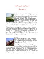 THẮNG CẢNH ĐÀ LẠT Phần 2: Đồi Cù pdf