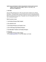 TRIỂN KHAI MICROSOFT OFFICE SHAREPOINT SERVER 2007 CHO HỆ THỐNG MẠNG DOANH NGHIỆP - PHẦN 5 pps