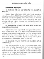 Marketing chiều sâu - 100 chân lý Marketing giúp bạn thành công part 3 pot