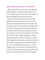 HOA VÀ NHỮNG CUNG BẬC CỦA TÌNH YÊU pps