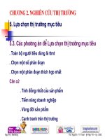 Bải giảng nghiên cứu thị trường part 3 doc