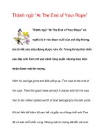 Thành ngữ “At The End of Your Rope” ppt