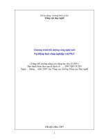 Chương trình bồi dưỡng công nghệ mới Tự động hoá công nghiệp với PLC pps