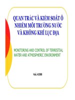 Quan trắc và kiểm soát ô nhiễm môi trường nước và khí lục địa phần 1 pdf
