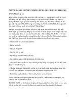 Y HỌC - NHỮNG VẤN ÐẾ CHÍNH VỀ PHÒNG BỆNH, PHÁT HIỆN VÀ TRỊ BỆNH pot