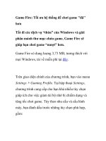 Game Fire: Tối ưu hệ thống để chơi game 