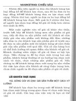 Marketing chiều sâu - 100 chân lý Marketing giúp bạn thành công part 5 pdf