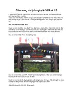 Cẩm nang du lịch ngày lễ 30/4 và 1/5 potx