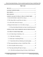 Phân tích hoạt động Marketing – Mix cho sản phẩm xăng dầu tại Công ty cổ phần Phạm Thiều