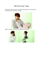 Biến hóa trong 7 ngày docx