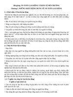 AN TOÀN LAO ĐỘNG VÀ BẢO VỆ MÔI TRƯỜNG potx