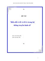Đề tài ’Biến đổi A/D và D/A trong hệ thống truyền hình số’ pdf
