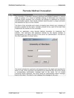 Distributed Computing in Java - Remote Method Invocation docx