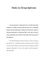 Thuốc trị rối loạn lipid máu ppt