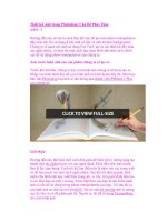 Thiết Kế Ảnh trong Photoshop: Chủ Đề Phác Thảo (phần 1) doc
