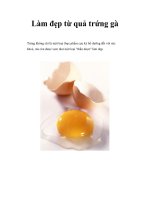 Làm đẹp từ quả trứng gà pdf