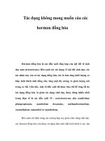 Tác dụng không mong muốn của các hormon đồng hóa pdf