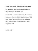 Những điều cần biết về kết nối USB và USB 3.0 pdf