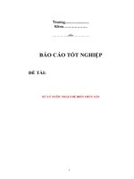 BÁO CÁO TỐT NGHIỆP: XỬ LÝ NƯỚC THẢI CHẾ BIẾN THỦY SẢN pptx
