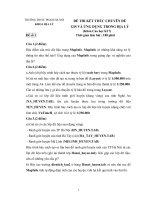 ĐỀ THI KẾT THÚC CHUYÊN ĐỀ GIS VÀ ỨNG DỤNG TRONG ĐỊA LÝ pps