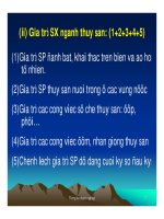 Sản xuất doanh nghiệp - Phương pháp thống kê phần 7 pot