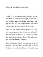 Linux - 20 năm tồn tại và phát triển pdf