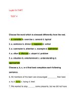 Luyện thi THPT TEST 4 pot