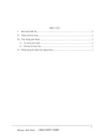 BÀI TẬP LỚN MÔN HỌC PHÂN TÍCH ĐÁNH GIÁ THUẬT TOÁN pptx