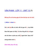VĂN PHẠM - LỚP 11 - UNIT 15 (5) ppsx