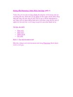 Hướng Dẫn Photoshop: Thiên Thần Ánh Sáng (phần 1) ppt