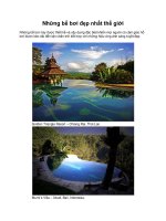 Những bể bơi đẹp nhất thế giới potx