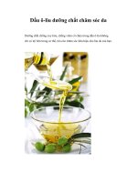 Dầu ô-liu dưỡng chất chăm sóc da pps