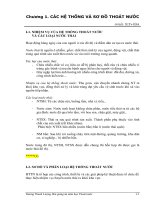 Giáo trình thoát nước dân dụng và công nghiệp - Chương 1 pptx