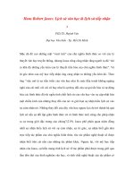 Hans Robert Jauss: Lịch sử văn học là lịch sử tiếp nhận -3 pot