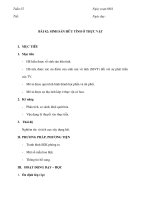 BÀI 42: SINH SẢN HỮU TÍNH Ở THỰC potx