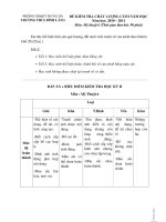 ĐỀ KIỂM TRA CHẤT LƯỢNG CUỐI NĂM HỌC - Mỹ thuật 6 pot