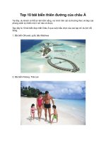 Top 10 bãi biển thiên đường của châu Á pptx