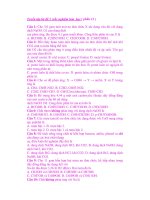 Các câu hỏi trắc nghiệm hữu cơ phần 3 pdf