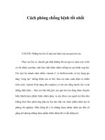 Cách phòng chống bệnh tốt nhất doc