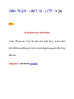 VĂN PHẠM - UNIT 10 - LỚP 10 (6) pptx